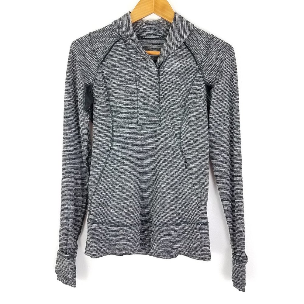 Lululemon | Think Fast Pullover Black and White
